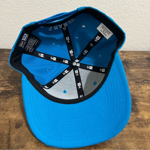 New Era 9FIFTY Chance The Rapper Pink Logo Sunwash Blue Snapback Cap Ltd Ed - Picture 4 of 6